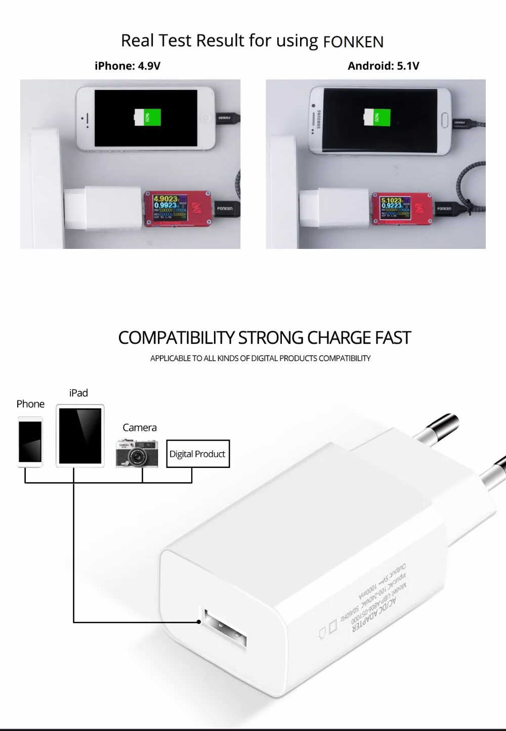 Ankndo Mini USB зарядное устройство для телефона 5 в 1 а быстрое зарядное устройство портативное зарядное устройство USB для путешествий 5 Вт адаптер EU Универсальное зарядное устройство USB адаптер питания