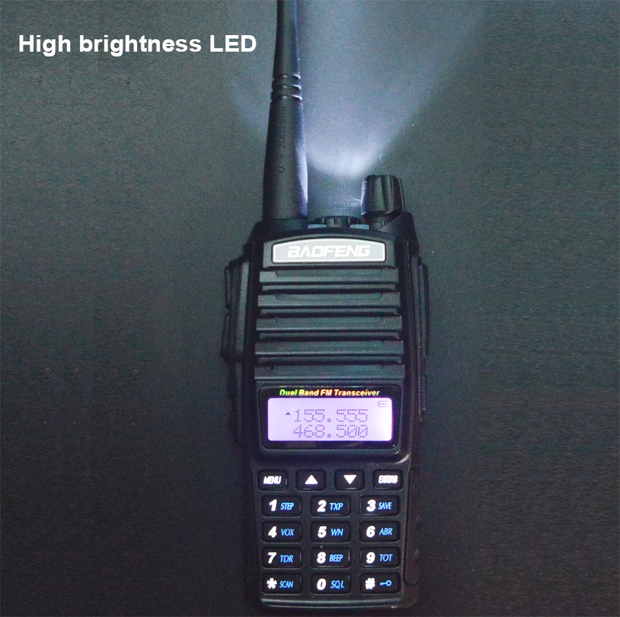 2 шт./компл. Портативный двух-передающая радиоустановка UV 82 Dual PTT радио BaoFeng UV-82 двухдиапазонный двухстороннее радио приемопередатчик+ 771 антенна