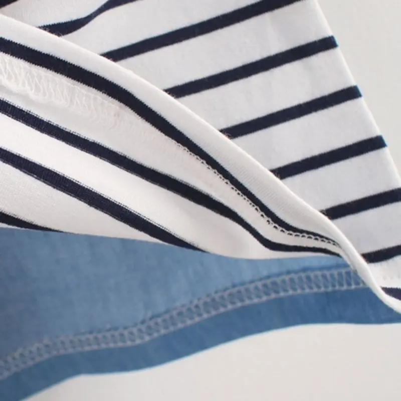 Полосатые Лоскутные Платья с персонажами из мультфильмов для девочек милая