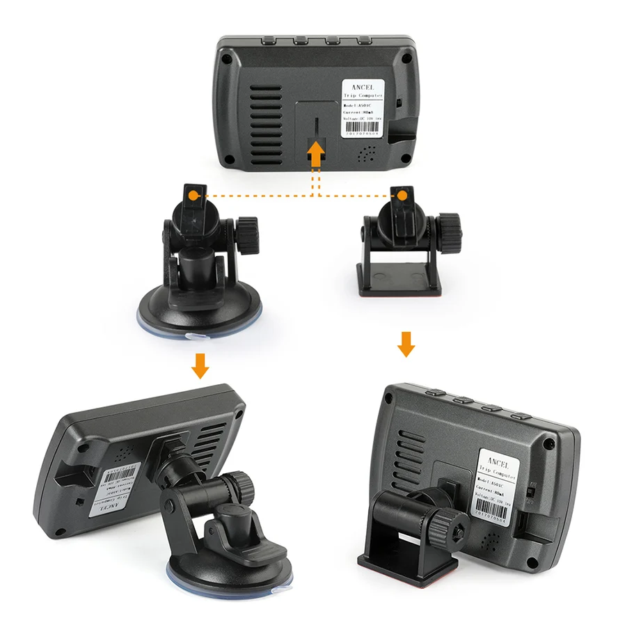 Ancel A501 Car OBD2 HUD On-board Computer Driving Speed Meter Fuel Consumption Water Temperature Volt Digital Display |