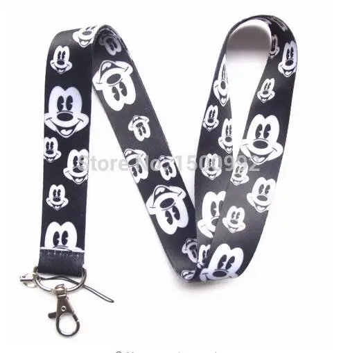 Special offer Sales promotion 1Pcs black Mick ey Neck Straps Lanyards Mobile Phone ID Card Key Condole belt SM849 | Украшения и