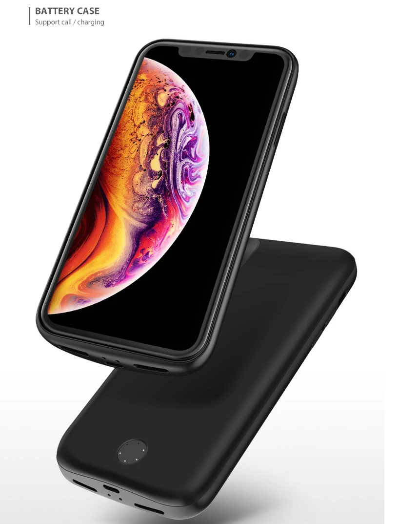 XS Max внешний аккумулятор корпус 6000 мАч Высокая емкость портативный резервный