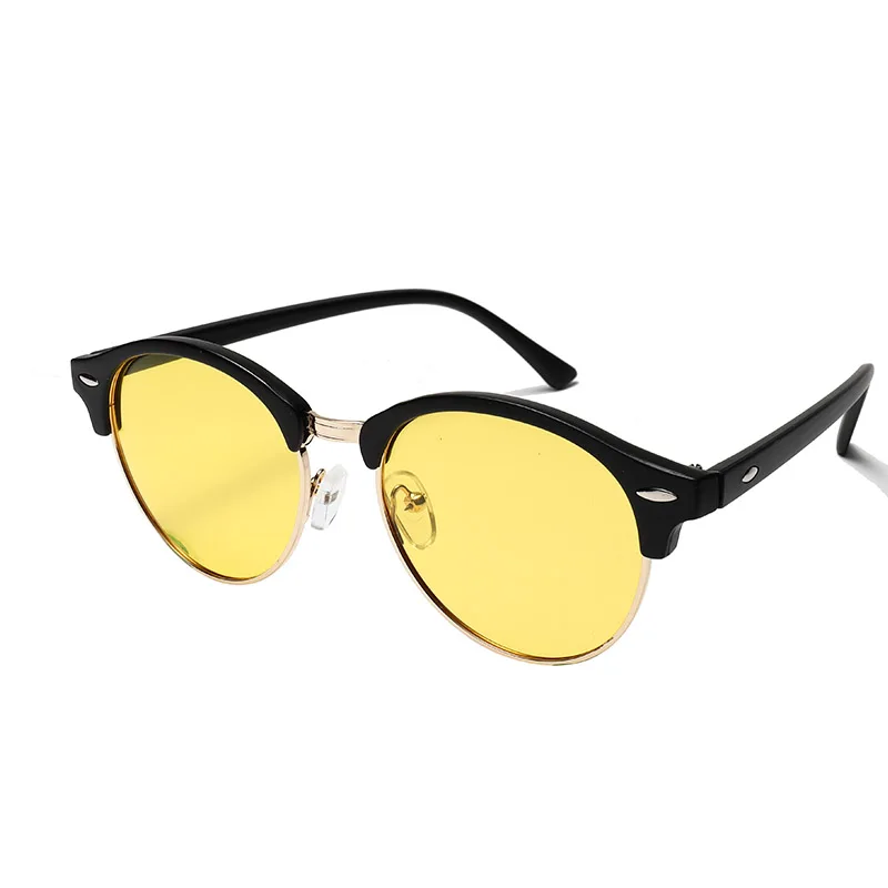 Женские солнцезащитные очки в стиле ретро круглые поляризационные стимпанк