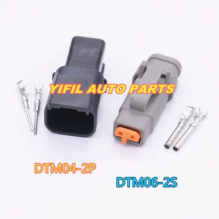 

10 pcs Deutsch DTM 2 Pin DTM06-2S / ATM06-2S DTM04-2P / ATM04-2P Waterproof Electrical Connector Inlet Air Temperature Sensor