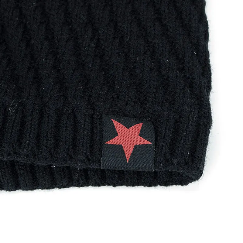 New Fashion Men Outdoor Skullies &amp Beanies Hat Trend Knited Wool Winter Red Five-Star Keep Warm White Gray Cap Chapeau | Аксессуары