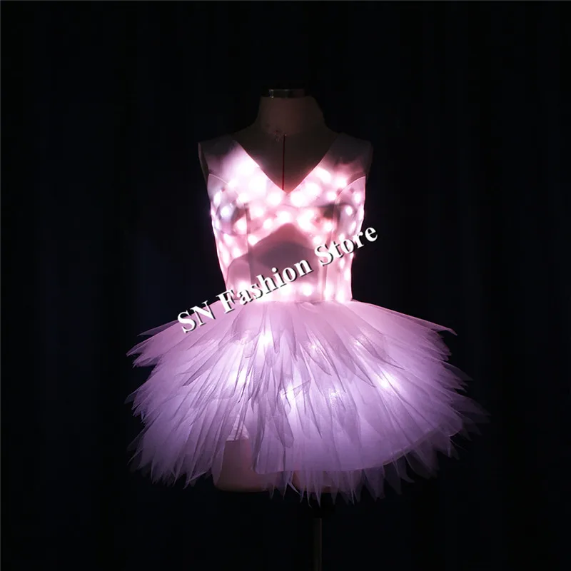 Женское программируемое платье со светодиодсветильник кой светящесветильник