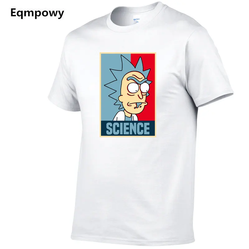 2018 модная мужская футболка в стиле хип хоп rick and morty Хлопковая Морти и Рик Пикл