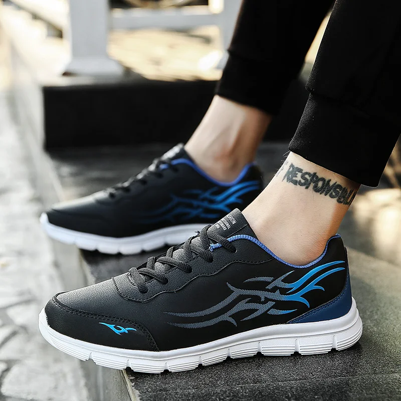 LEIXAG Весна Осень Спортивная обувь для мужчин уличные удобные бегущие кроссовки