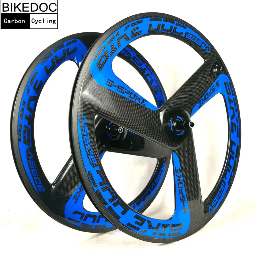 BIKEDOC Bicicleta Carbon 3 спицевое колесо 700c Фиксированное переключения передач Toray 700