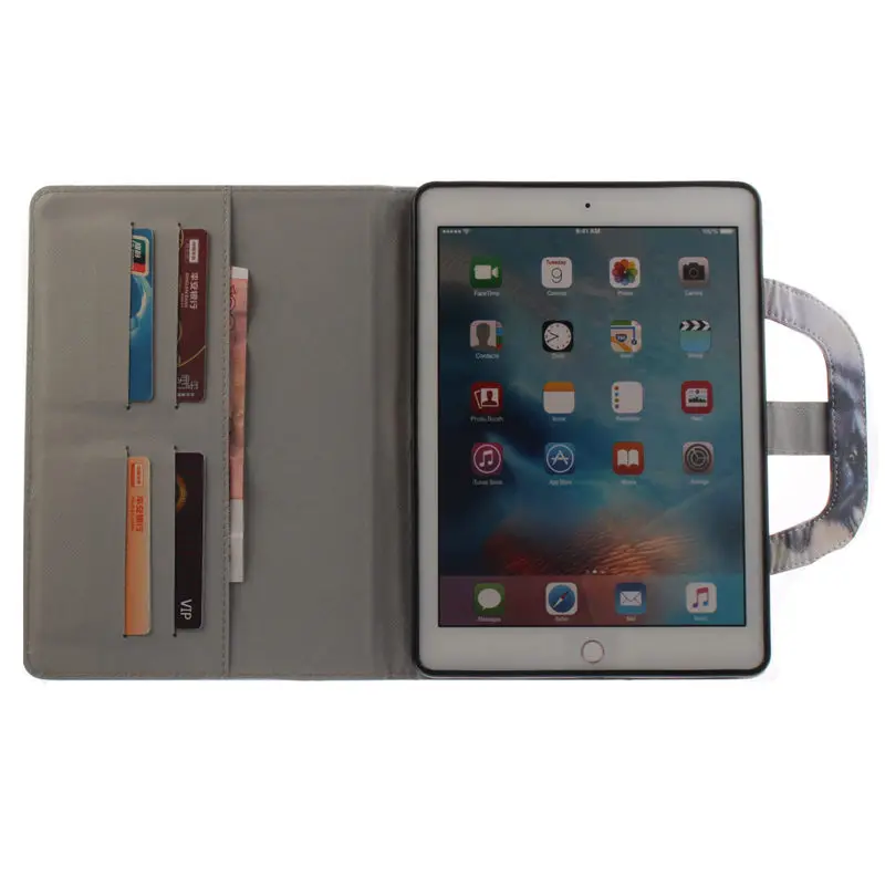 Чехол книжка из искусственной кожи с подставкой для Apple iPad Pro 9 7 2016|Чехлы планшетов