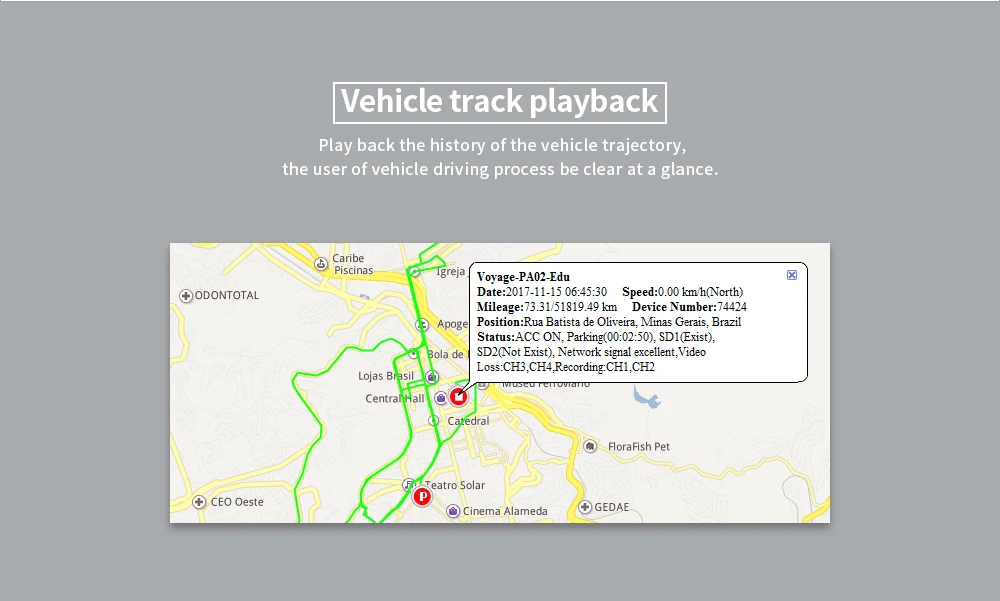 Видеорегистратор CCTV в реальном времени с Wi Fi GPS 4 канальным жестким диском