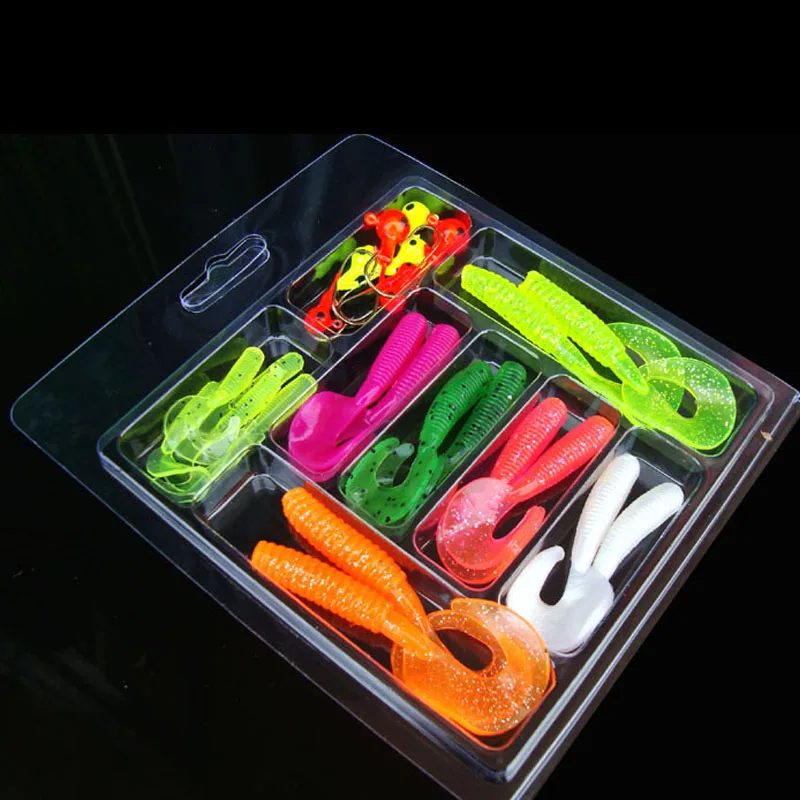 Набор рыболовных приманок для ловли карпа 17 шт. + 8 свинцовых джиг-крючков