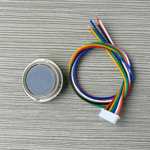Небольшой круглый емкостный модуль контроля доступа отпечатков пальцев Датчик сканер с 7 pin