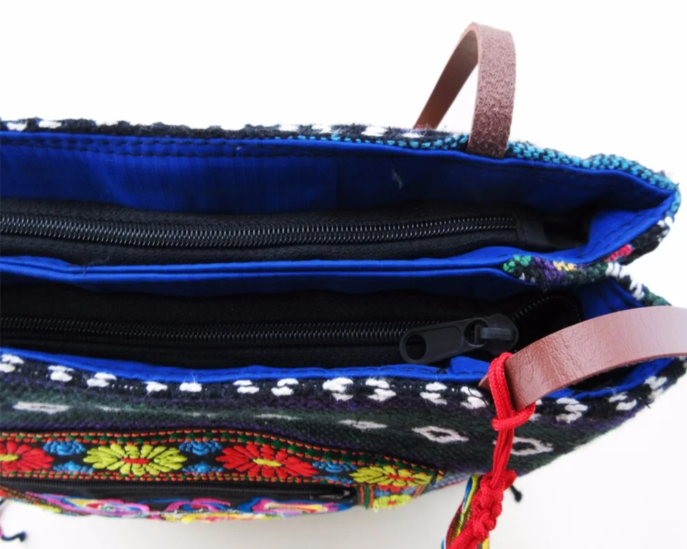 2-inside layer Vintage Hmong linen Bohemian hobo totes shopping bag embroidery handbags large shoulder bags travel 540B | Багаж и сумки