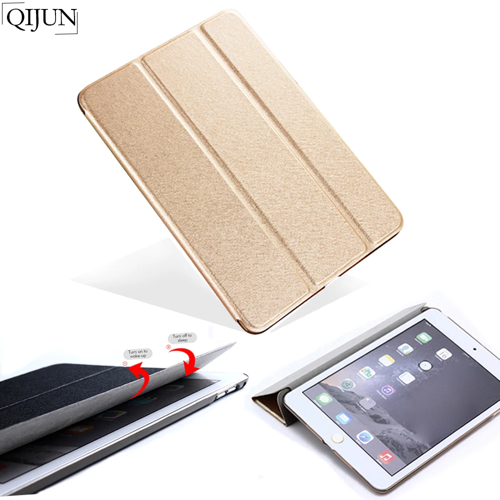 

Чехол-книжка QIJUN для Samsung Galaxy Tab S2 9,7, T810, T815, SM-T810, из искусственной кожи, складной, с функцией автоматического сна/пробуждения