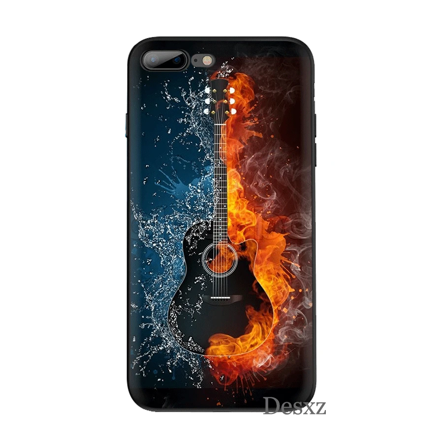 Силиконовый ТПУ чехол для телефона с гитарным усилителем Marshall iPhone 11 Pro X XS Max XR 6 6s 7 8