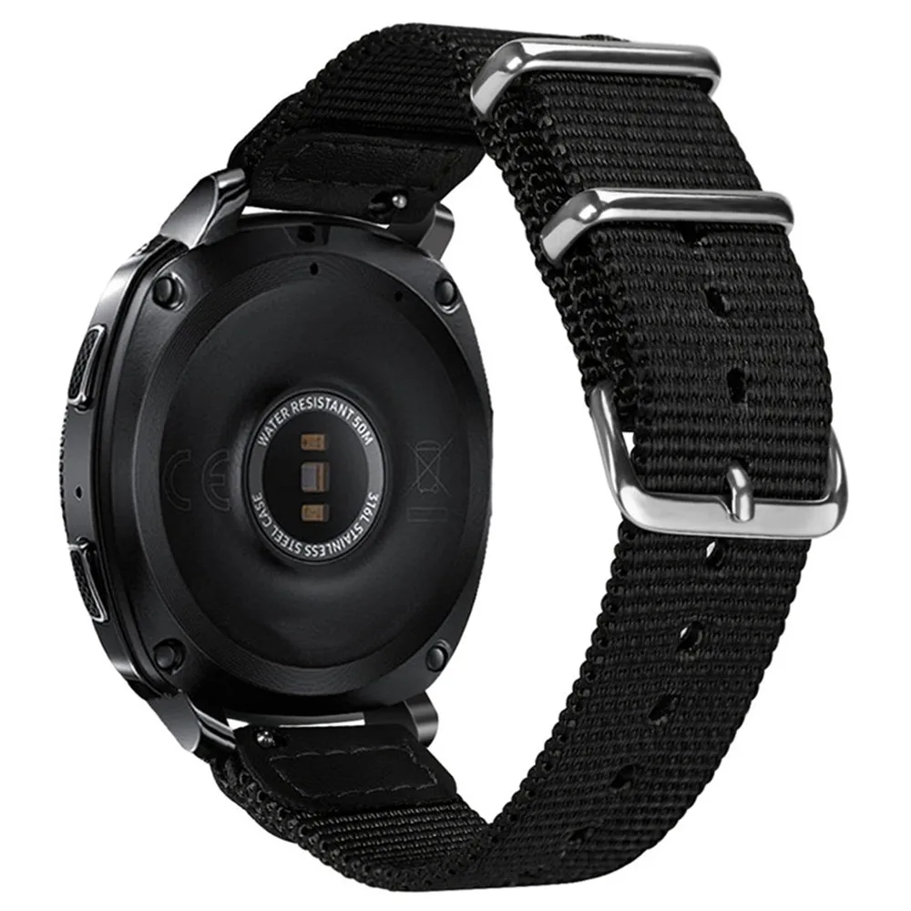 20 мм спортивный нейлоновый ремешок для Samsung Gear S4 S2 Galxy часы 42 сменный Браслет