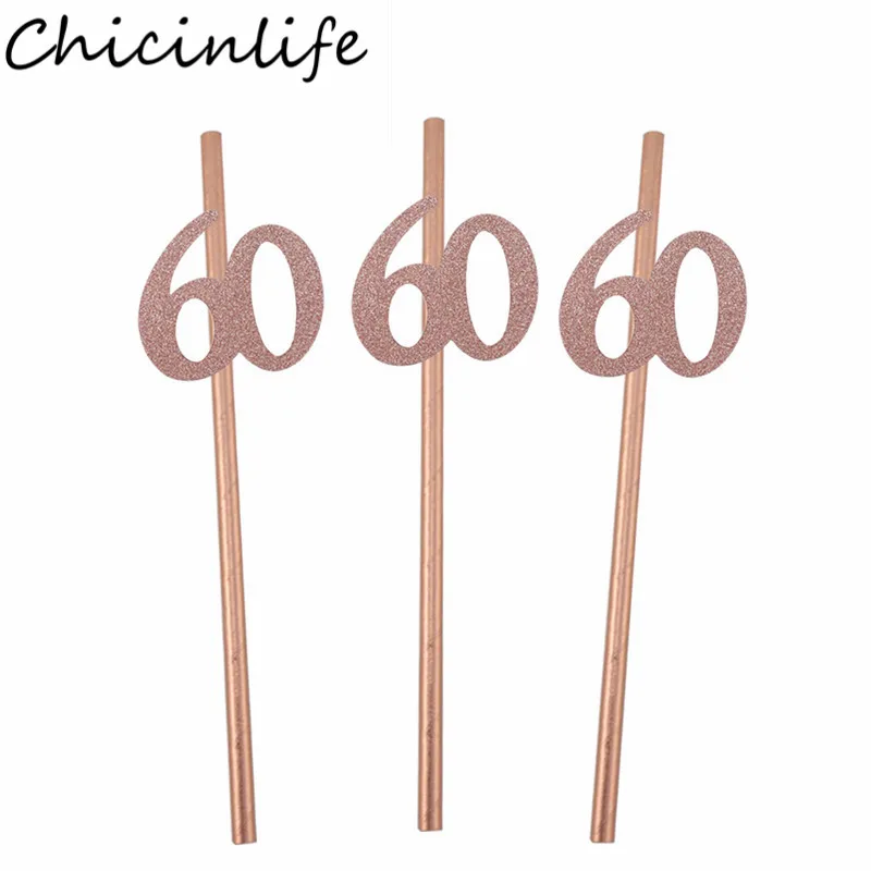 Chicinlife 10 шт. золотые 30 40 50 60 бумажные бриллианты на день рождения подарки годовщину