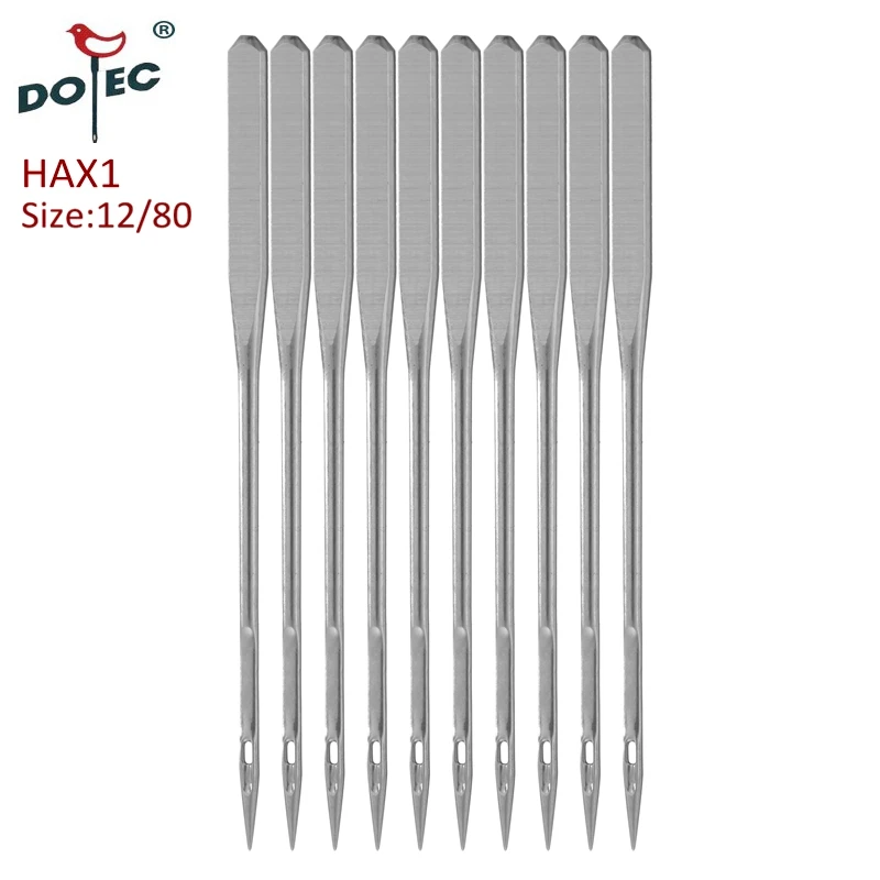 Бытовые швейные иглы Dotec HAX1 размер 80/12 100 шт. для домашней машины janome и toyota singer juki
