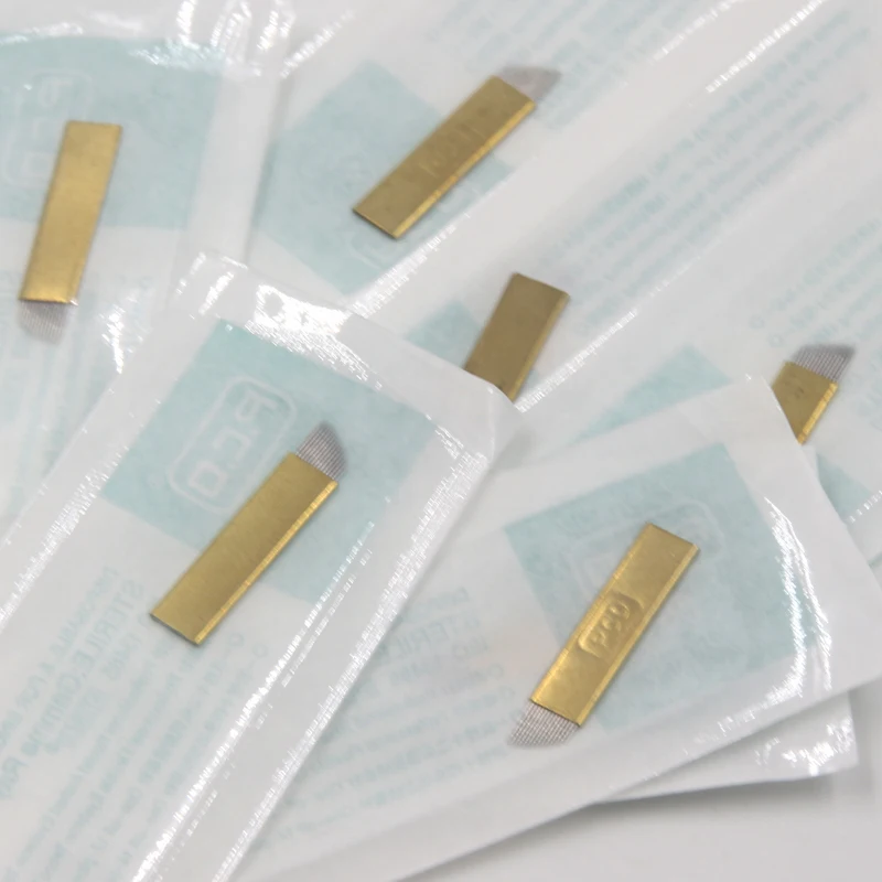 50 шт. иглы для татуажа бровей 14 пин|microblading needles|needles for permanent makeupmakeup needles |