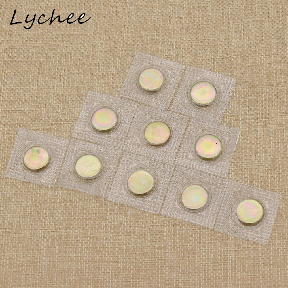 Lychee 10 шт. невидимые скрытые Металлические Магнитные Кнопки из ПВХ для одежды