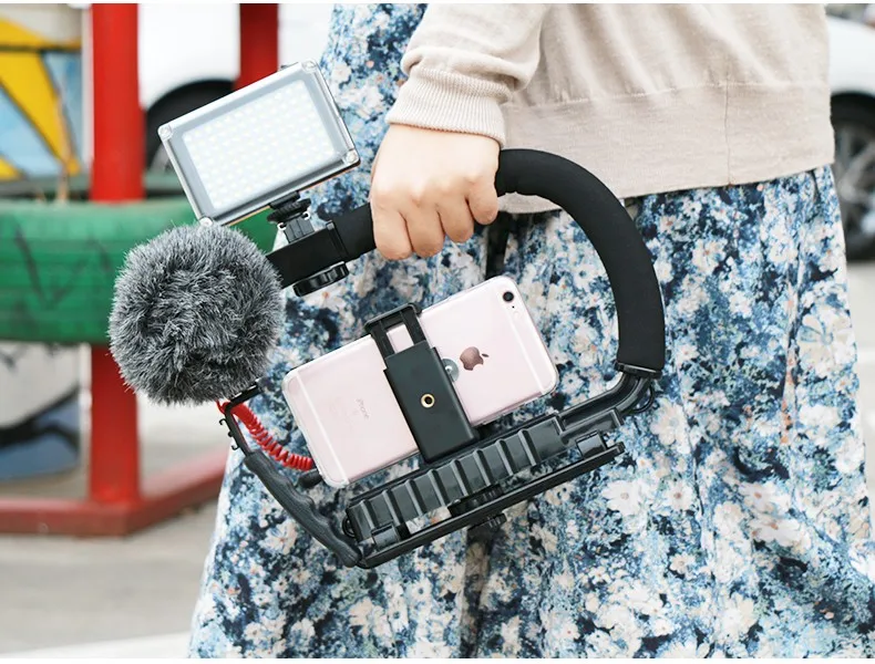Ulanzi Видео действие стабилизирующая ручка для Canon sony DSLR камера для iPhone samsung сотовый телефон смартфон