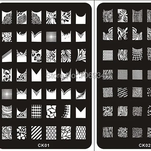 3 шт. пластины для стемпинга ногтей|konad nail plates|plate stampernail stamping plates |