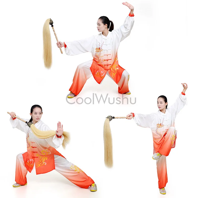 Конский венчик Taichi с деревянной ручкой Wudang Taoism настоящий конский волос|Боевые
