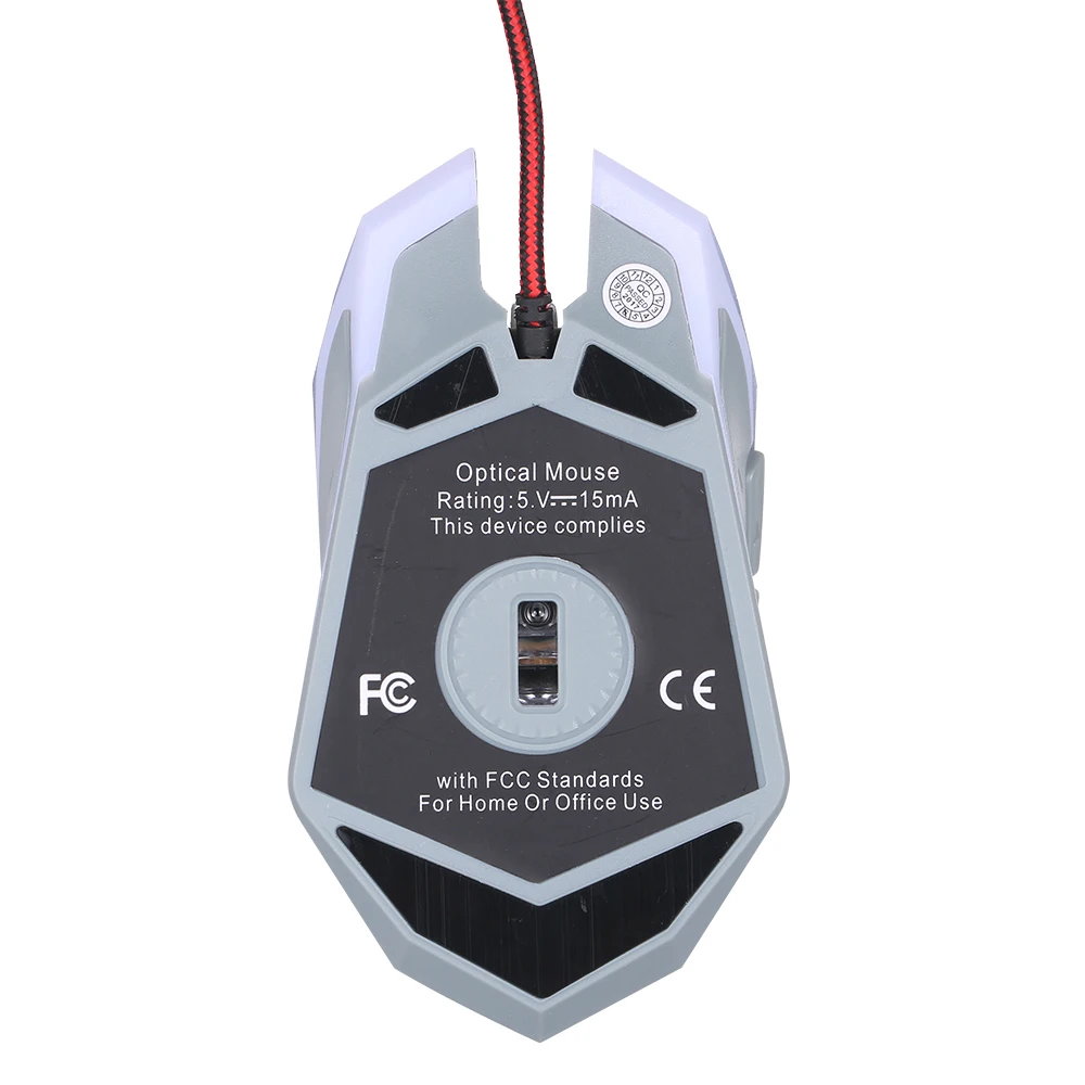 USB 2 0 Проводная игровая мышь RGB эргономичная компьютерные мыши ПК ноутбук белая