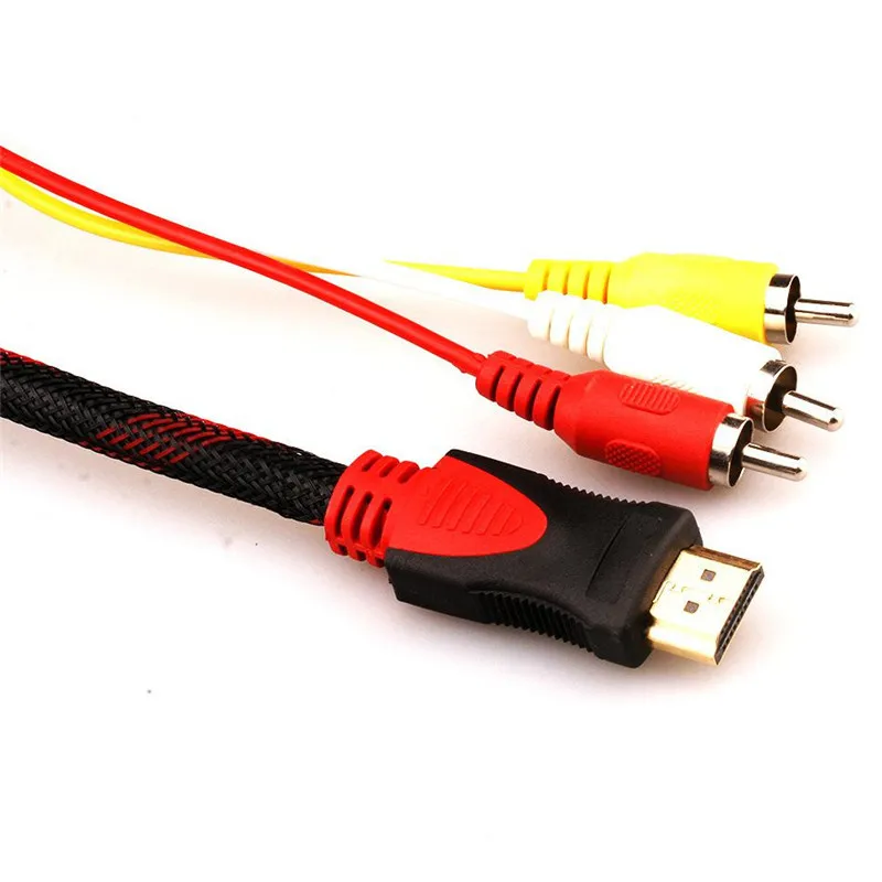 HDMI до 3 RCA 1.5 м кабель Мужской конвертер адаптер для HDTV|adapter cable|rca adapter cableconverter |