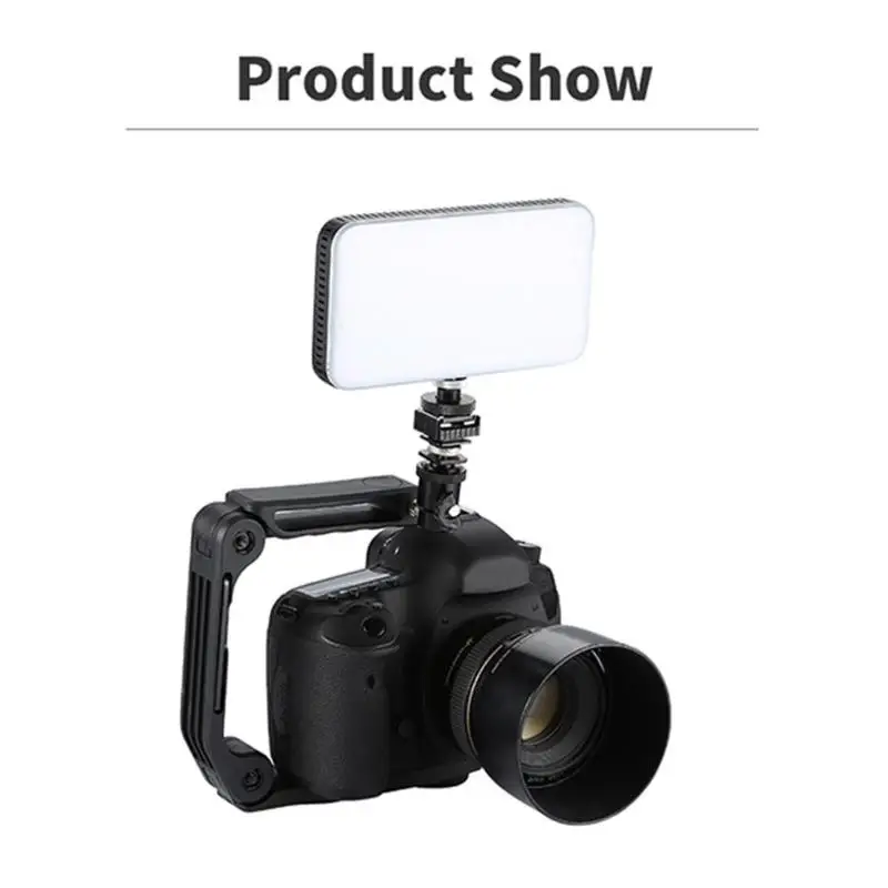 1/4 винтовой устойчивый Ручной Стабилизатор камеры U Grip камера DSLR ручка кронштейн w/Mic светодиодный порт камеры s DSLR видео аксессуары