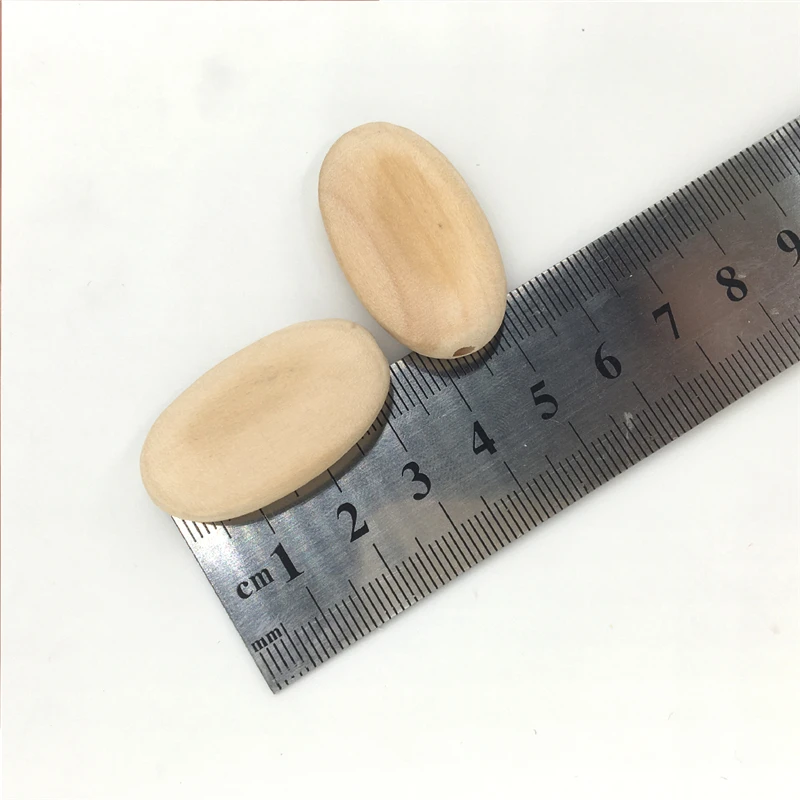 3.5cm*2.0cm(1.4''*0.8'')Marquise Wooden Chips Rectangle Oval Flat Wood Jewelry Unfinished Beads DIY Accessories | Мать и