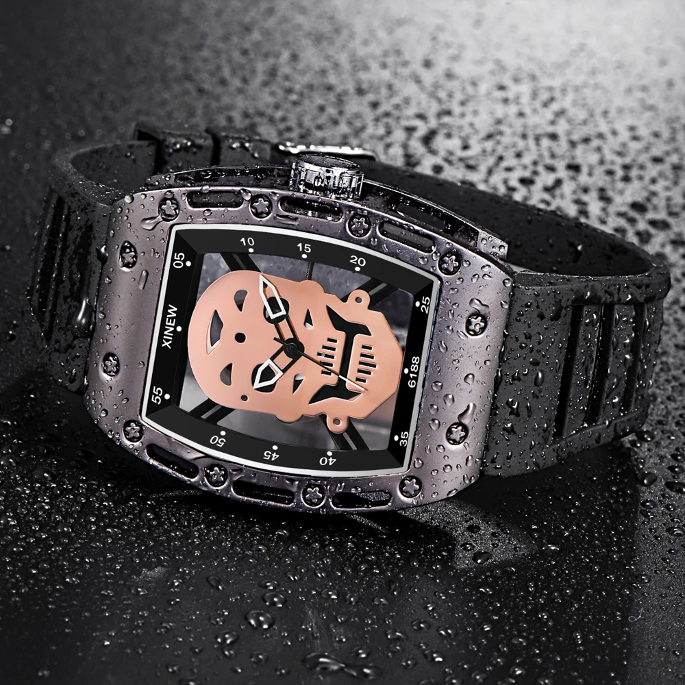 

Mens Watch Top Famous Brand Army Quartz Wrist Watch Fashion Shantou Designer Skeleton Watch Montre Homme de Marque Black 3860