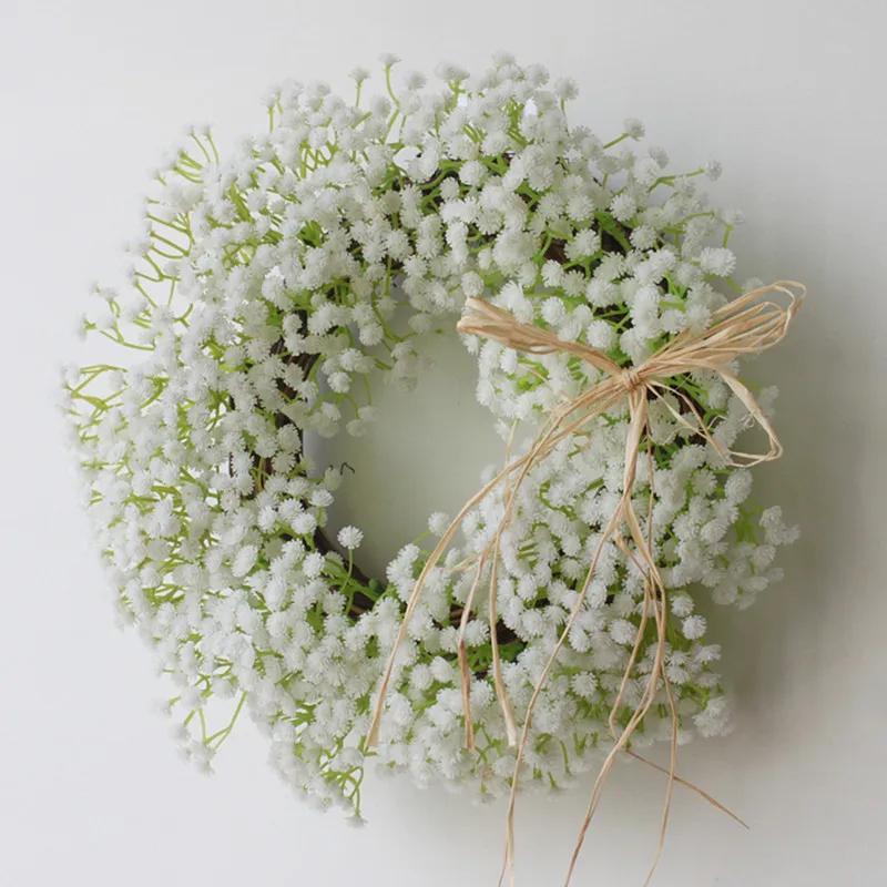 

Nordic imitation plant wreaths door hanging rural garden hanging handwork Free Shipping