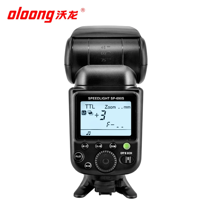Ручная вспышка Oloong SP 690S GN58 TTL для Sony DSLR Camera VS GODOX TT600S Flash|Фотовспышки| |