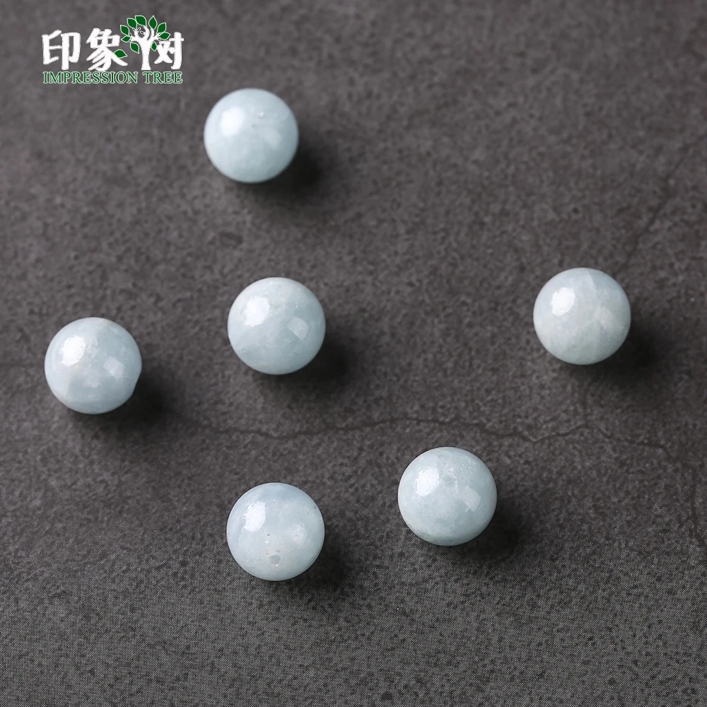 Aquamarin e Angelite круглые бусины из синего камня 6/8/10 мм материал браслета для