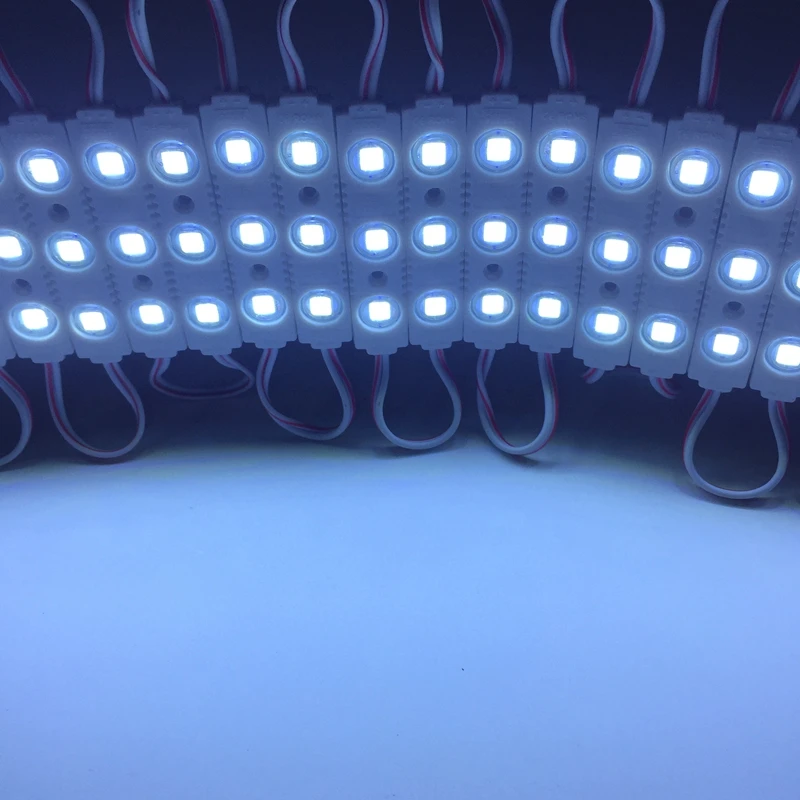100 шт. 12 В 1 5 Вт Светодиодный модуль 5054 SMD 3LED s инъекционный объектив IP65