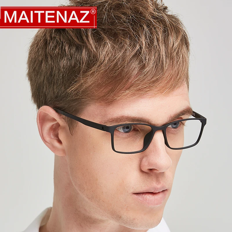 

MAITENAZ пластиковые стальные очки для чтения ультралегкие модные очки для мужчин женщин защитные очки + 1,0 + 1,5 + 2,0 + 2,5 8870