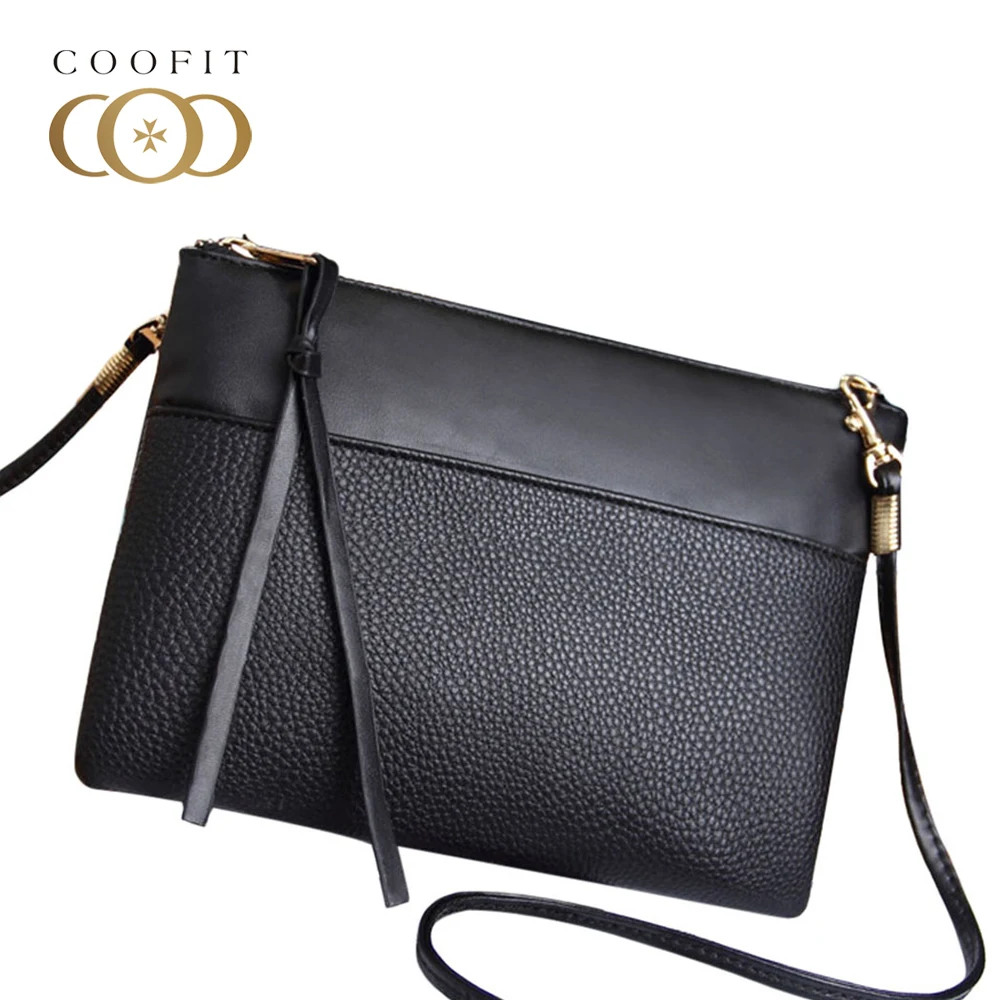 Coofit простая женская сумка клатч Повседневная мини через плечо из искусственной