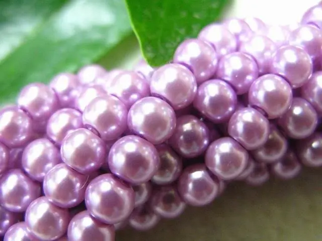 

Free shipping 760pcs Pink Glass Pearl Handcraft Jewelry Loose DIY Beads 6mm F6