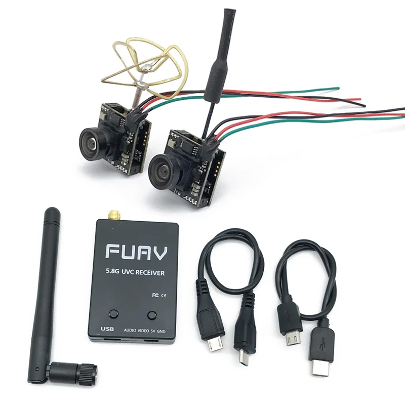 5 8G FPV приемник UVC видео Downlink OTG VR Android Phone + EWRF 7082VR передатчик 48CH VTX 700TVL 120 градусов