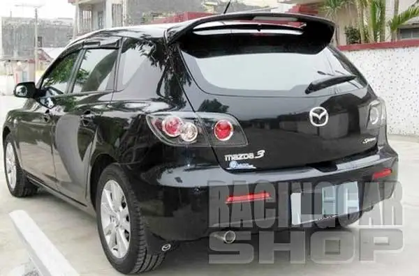 Неокрашенный MPS спойлер LED подходит для MAZDA 3 хэтчбек 5D 2003 2009 T007F|hatchback|hatchback spoiler |