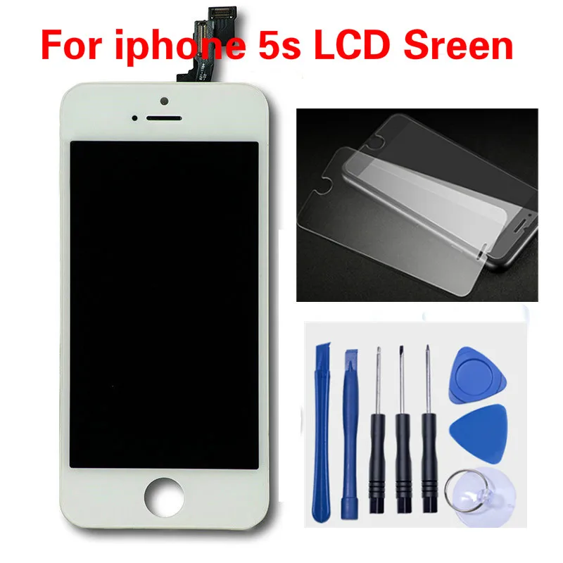 100% Оригинальный ЖК-экран для iPhone 5S сменный полный комплект в сборе ЖК-дисплей