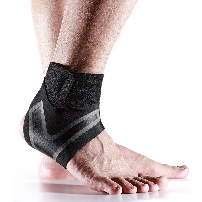 1pcs Men Women Ankle Support Brace Elasticity Free Adjustment Protection Foot Bandage Sprain Prevention Sport Fitness Guard Band | Спорт и