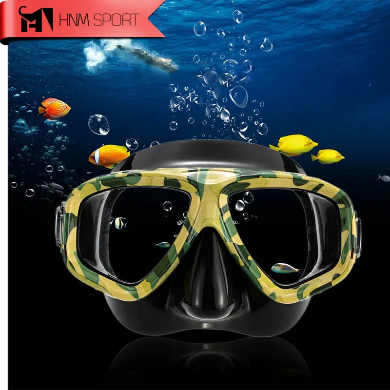 Профессиональная камуфляжная маска HNMSPORT для подводного плавания с аквалангом