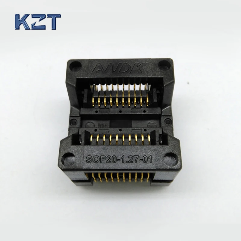 

10 pcs / lot SOP20 Burn in Socket OTS20-1.27-01 Chip IC Test Socket Programming Socket Wholesale Programmer Adapter