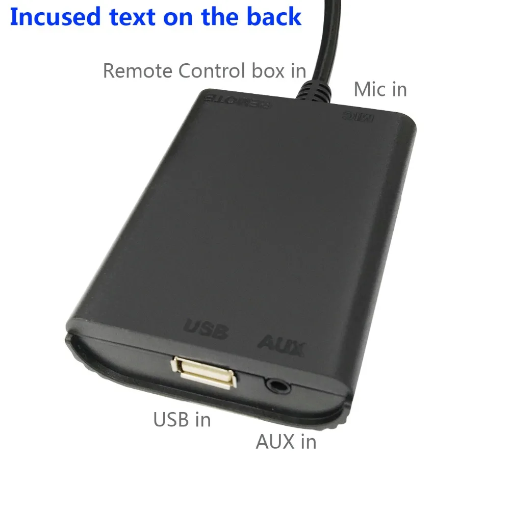 APPS2Car беспроводной Bluetooth Hands Free адаптер интегрированный USB AUX разъем интерфейс для