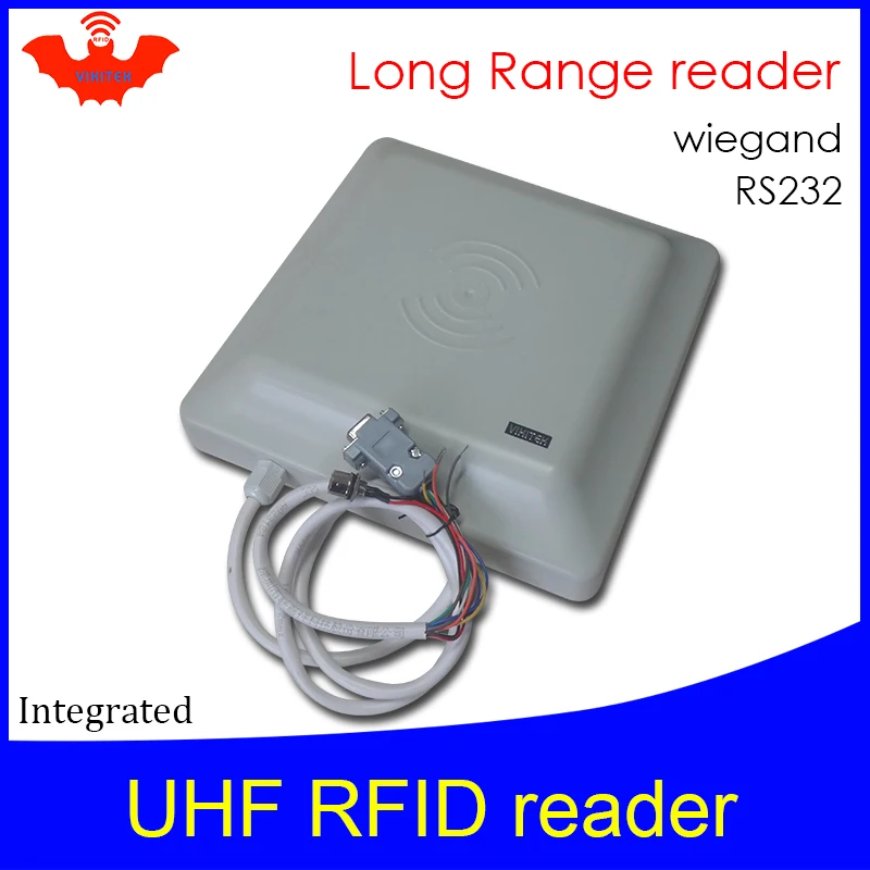 RFID считыватель UHF среднего диапазона более 6 м для производственного контроля доступа rs232 485 wiegand26 интегрированный rfid сканер карт