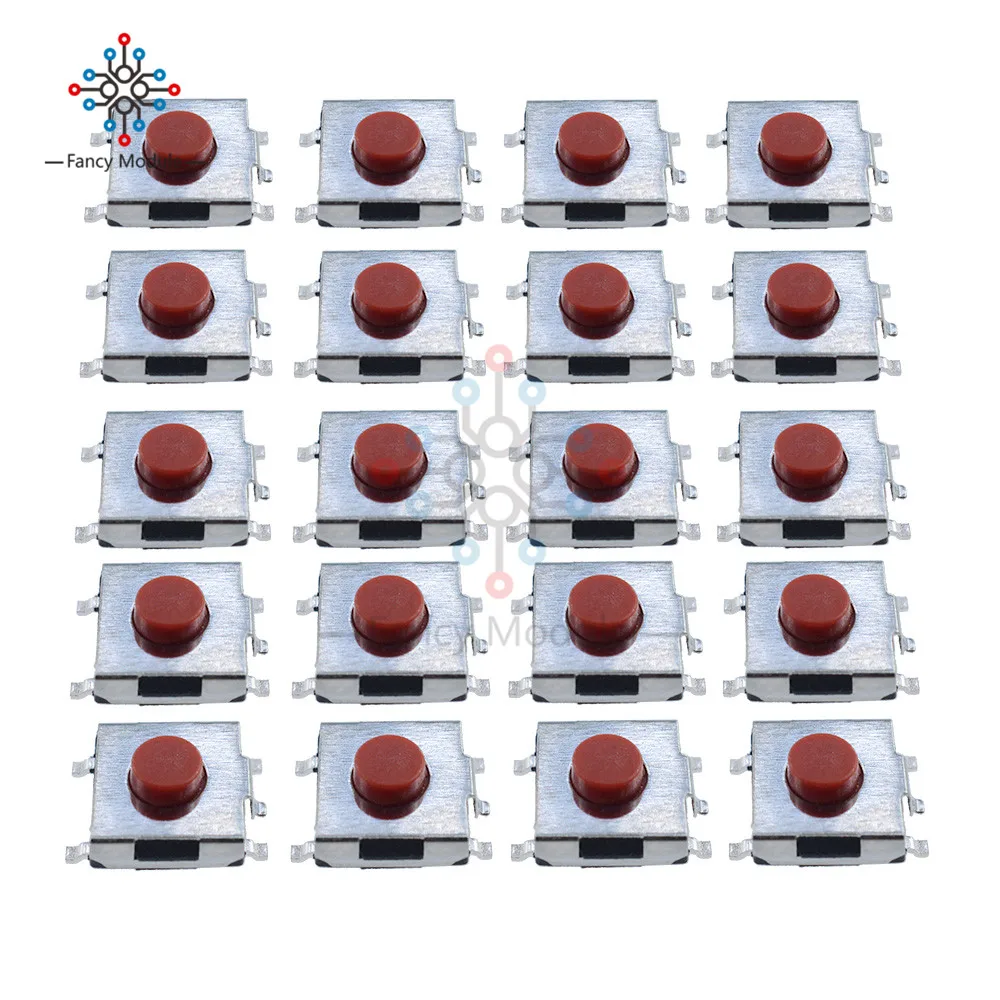 20Pcs Tactile Push Button Switch Tact 6X6X3.1mm SMD | Обустройство дома