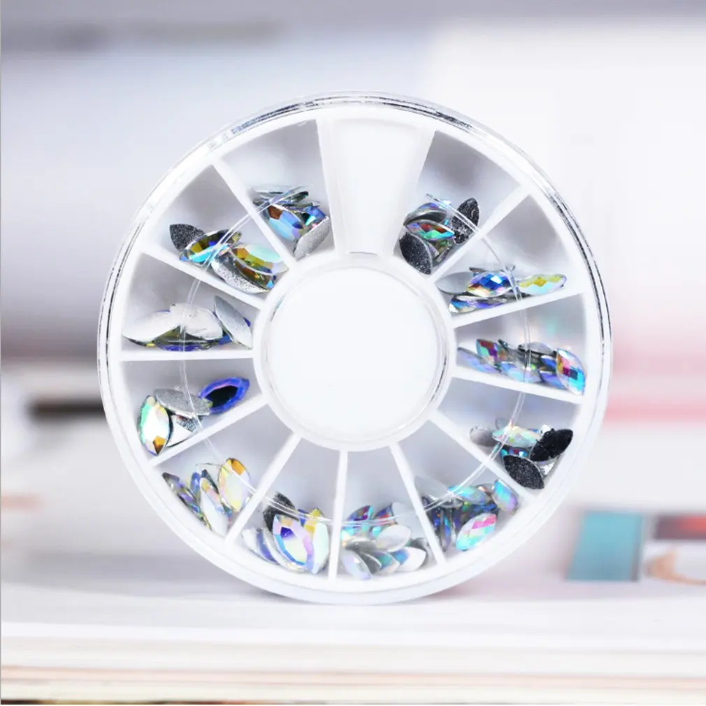 Декорации для ногтей из глиттера в форме лошадиного глаза, акриловые, эллипсоидные, подходят для макияжа.